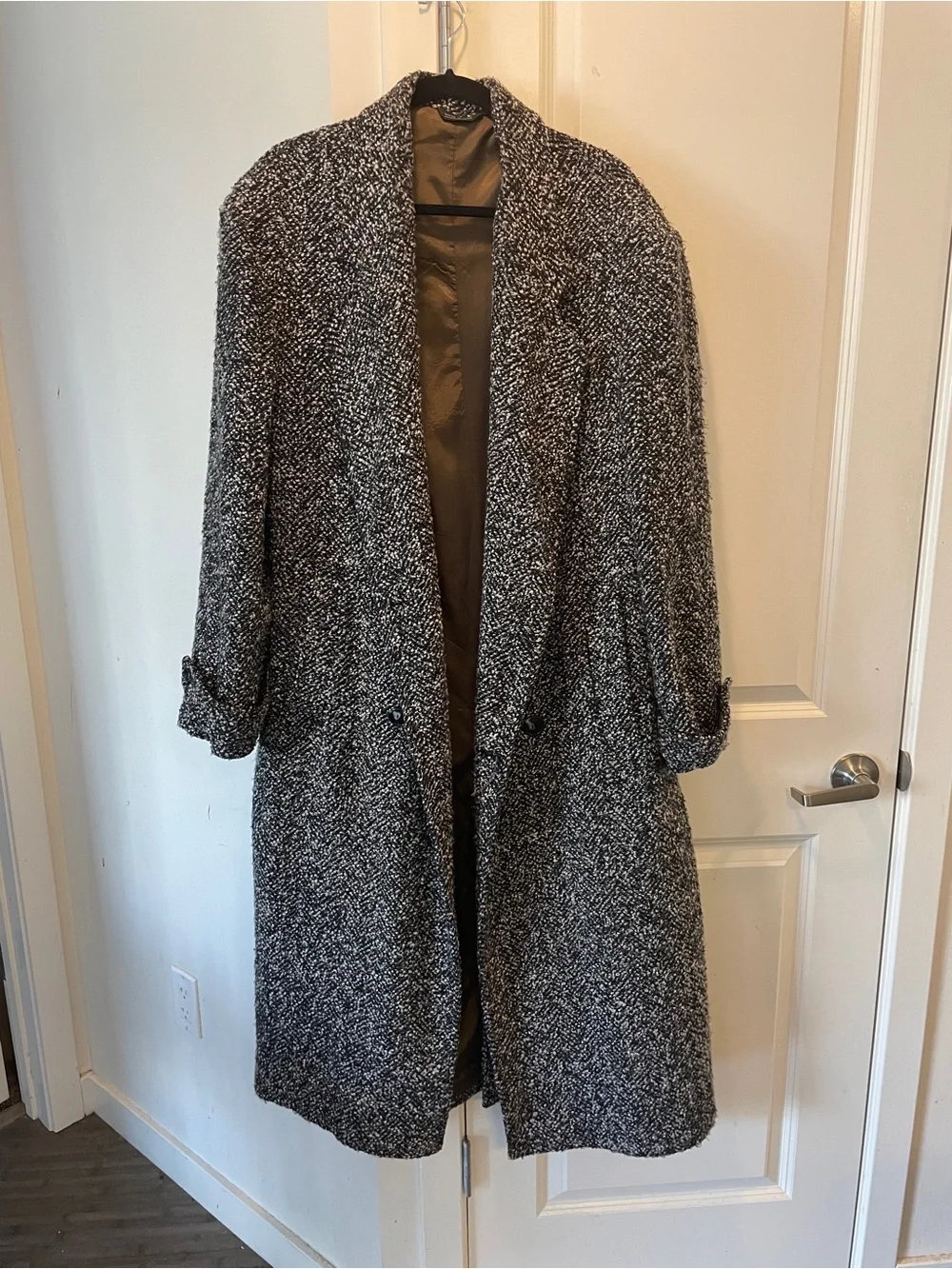 Men’s Vintage Bouclé Long Coat